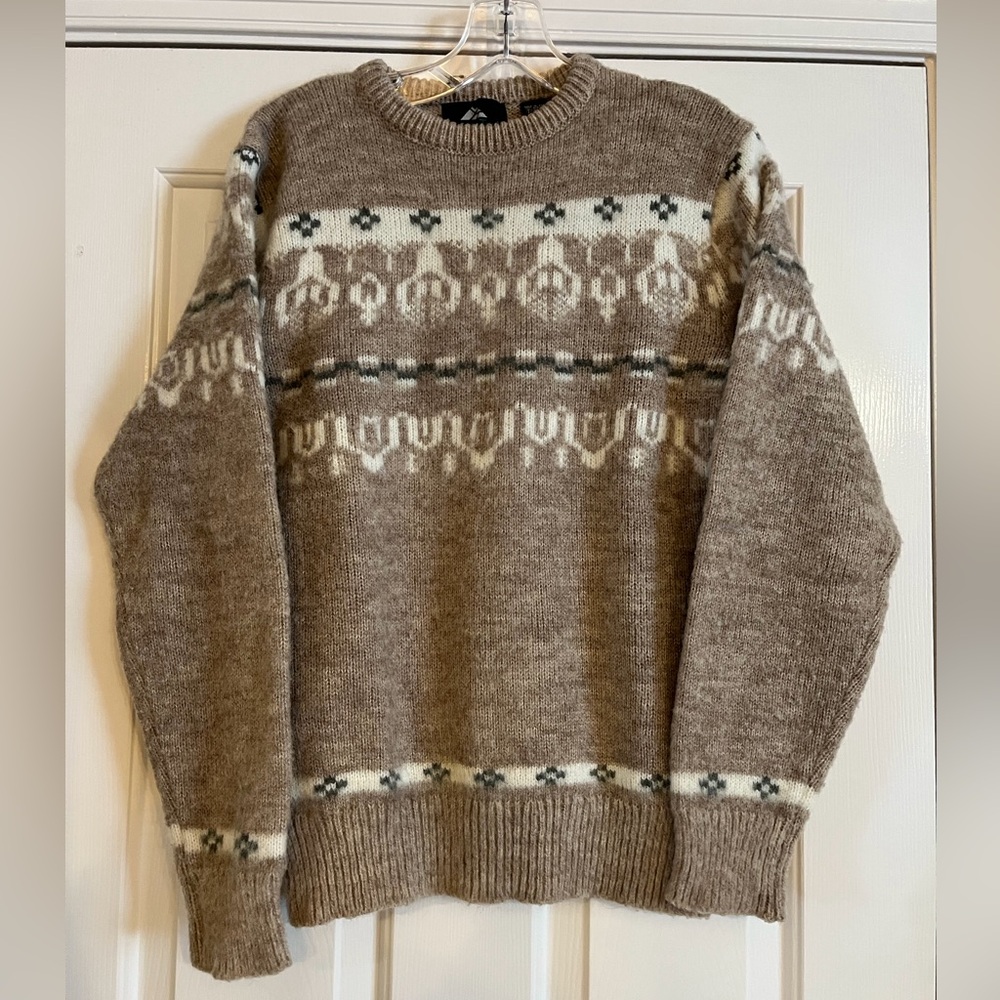 Vintage YUKON TRAIL fair isle sweater S M
